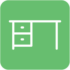 Office Desk Vector Icon