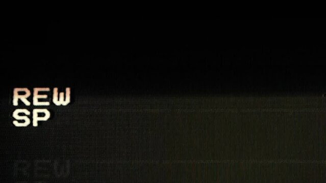 Vhs, rew, video, loop, retro, tv, noise, tape, signal,  vintage