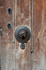 old door building exterior detail