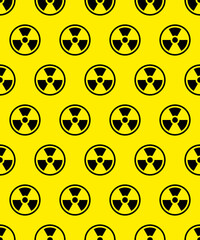 Radioactivity warning sign pattern
