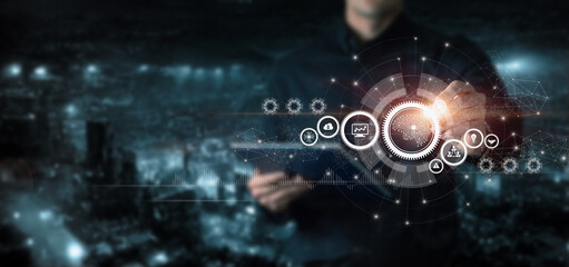 A working a business management mechanism.