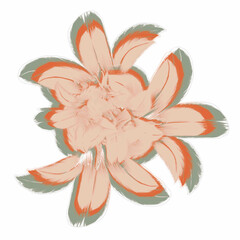 Naklejka premium illustration of a flower