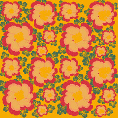 seamless background with flowers