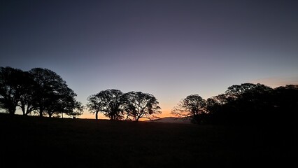 sunset in the mountains