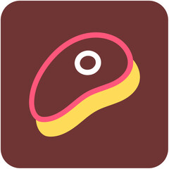 Steak Vector Icon