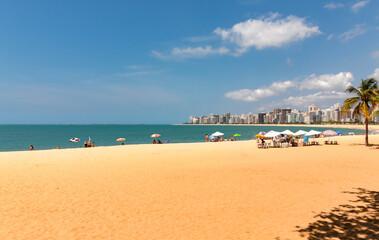 areia e sol na Praia da sereia, praia da costa, Itaparica, Vila Velha, Vitória, Espirito Santo, Brasil