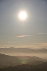 sunrise over the mountains