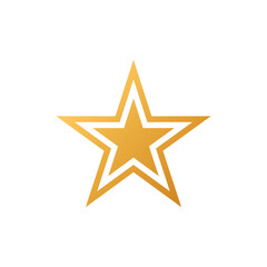 Fototapeta premium Decorative Star Icon Vector Logo Template