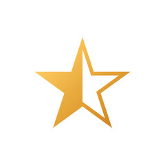 Obraz premium Decorative Star Icon Vector Logo Template