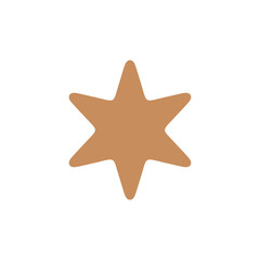 Fototapeta na wymiar Decorative Star Icon Vector Logo Template