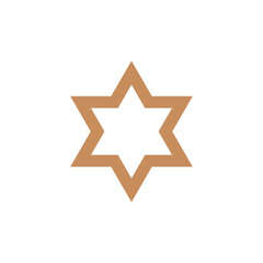 Obraz premium Decorative Star Icon Vector Logo Template