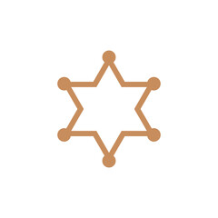 Decorative Star Icon Vector Logo Template