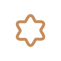Fototapeta premium Decorative Star Icon Vector Logo Template