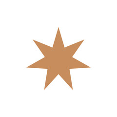 Obraz premium Decorative Star Icon Vector Logo Template