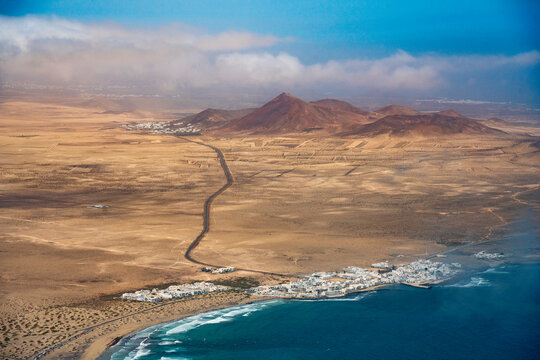 From The Ocean To The Mountain. Lanzarote From Above.