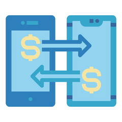 transfer flat icon