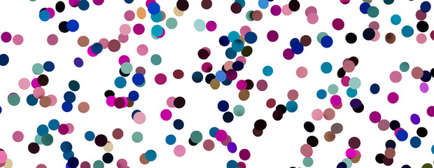 colorful confetti on white background