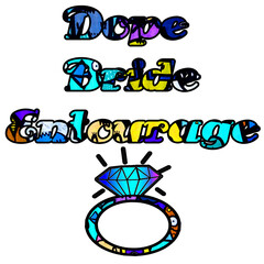  Dope Bride Entourage Graffiti Wedding Ring Design