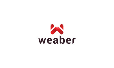 Letter w modern 3d aesthetic minimal logo