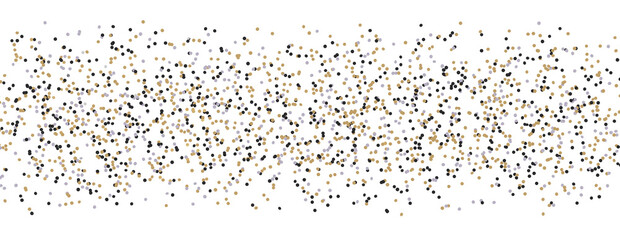 Glittering golden confetti png. Glittering golden confetti falls from above on transparent background. Celebrate festivals.