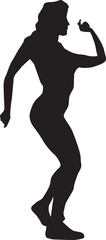 silhouette of a hip-hop dancer