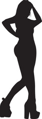 silhouette of a hip-hop dancer