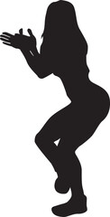 silhouette of a hip-hop dancer
