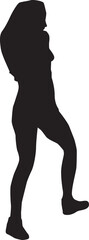 silhouette of a hip-hop dancer