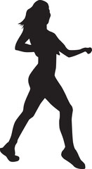 silhouette of a hip-hop dancer