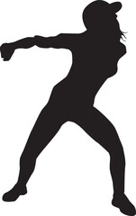 silhouette of a hip-hop dancer