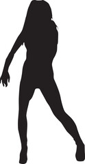 silhouette of a hip-hop dancer