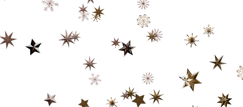 Christmas Card - Snowflakes Of Paper In Frame