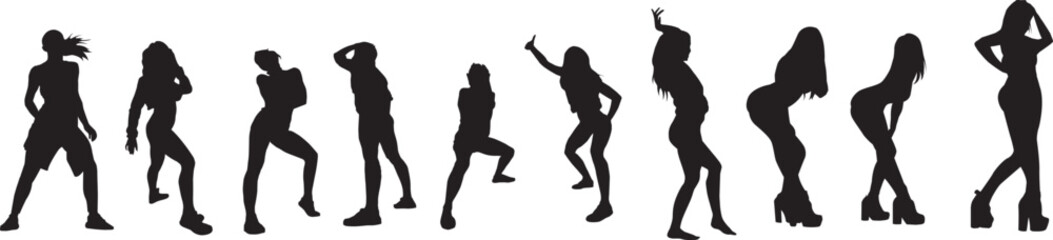 silhouette of a hip-hop dancer