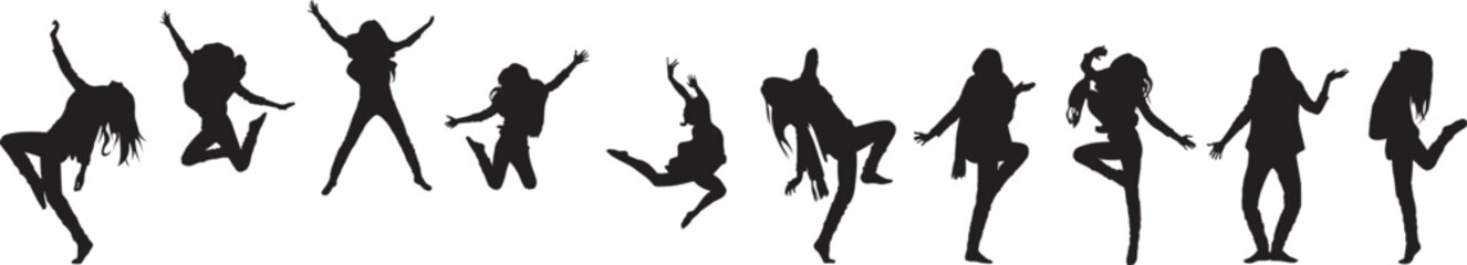 silhouette of a hip-hop dancer - obrazy, fototapety, plakaty