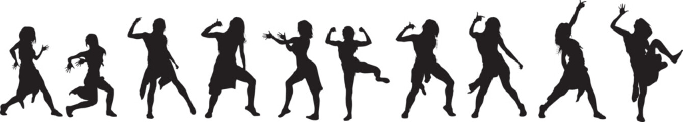 silhouette of a hip-hop dancer