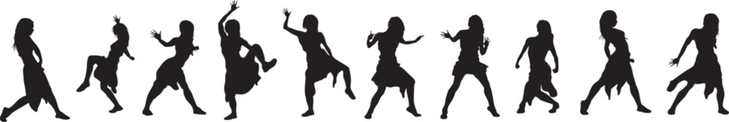 silhouette of a hip-hop dancer
