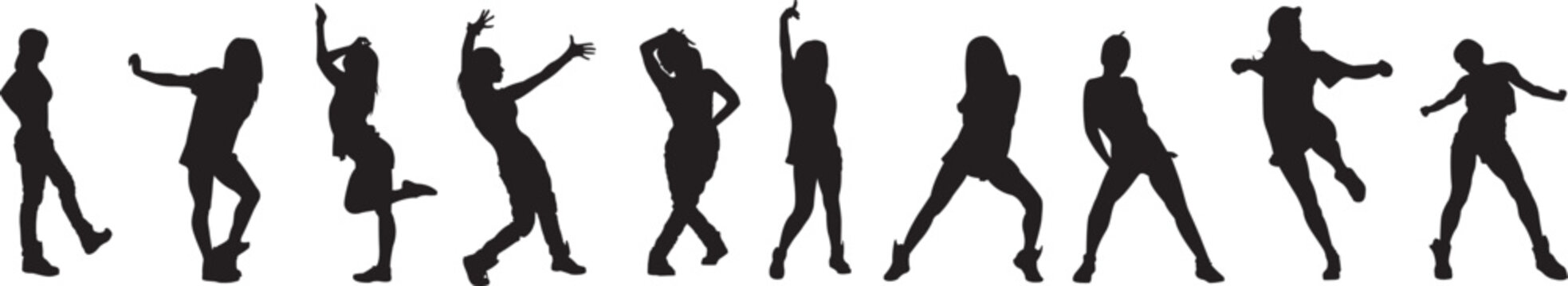 silhouette of a hip-hop dancer