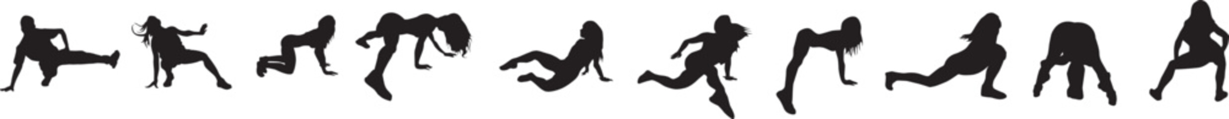 silhouette of a hip-hop dancer