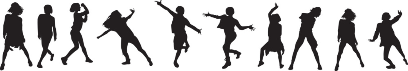 silhouette of a hip-hop dancer