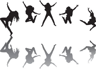 silhouette of a hip-hop dancer
