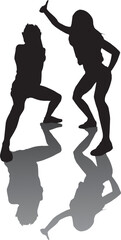 silhouette of a hip-hop dancer