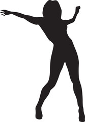 silhouette of a hip-hop dancer