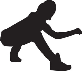 silhouette of a hip-hop dancer