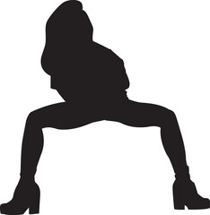 silhouette of a hip-hop dancer