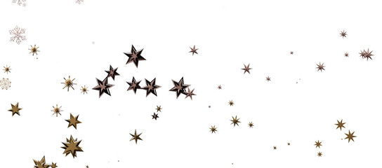 Snowflakes and bokeh lights on the blue Merry Christmas background. 3D render