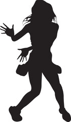 silhouette of a dancing person