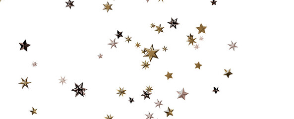 Glossy 3D Christmas star icon. Design element for holidays.