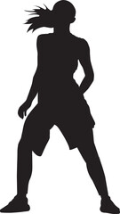 silhouette of a dancing person