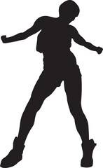 silhouette of a dancing person