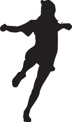 silhouette of a dancing person